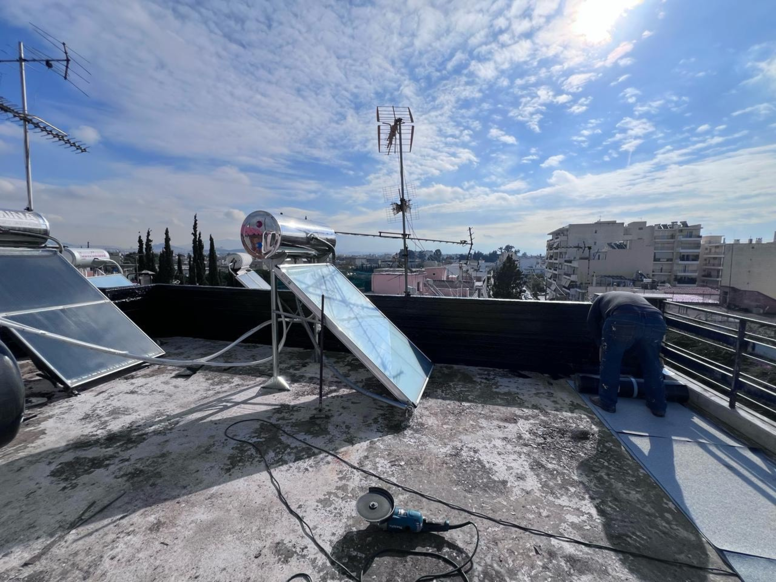 Έργο Στεγανοποίηση με Ασφαλτόπανο – EMA Monoseis
